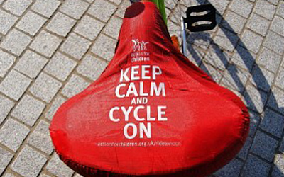 An example of the type of comfy bike seat used on Brakeaway Bike Tours bikes
